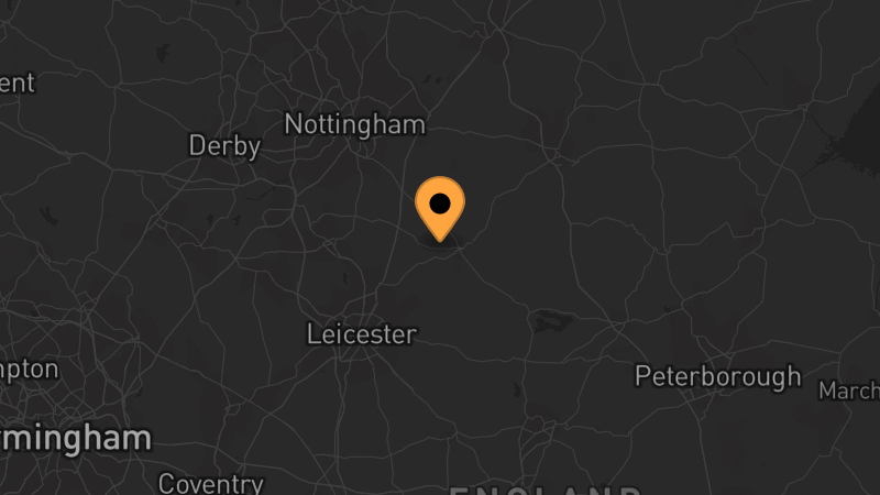 Map location of Midlands Airsoft Wargames