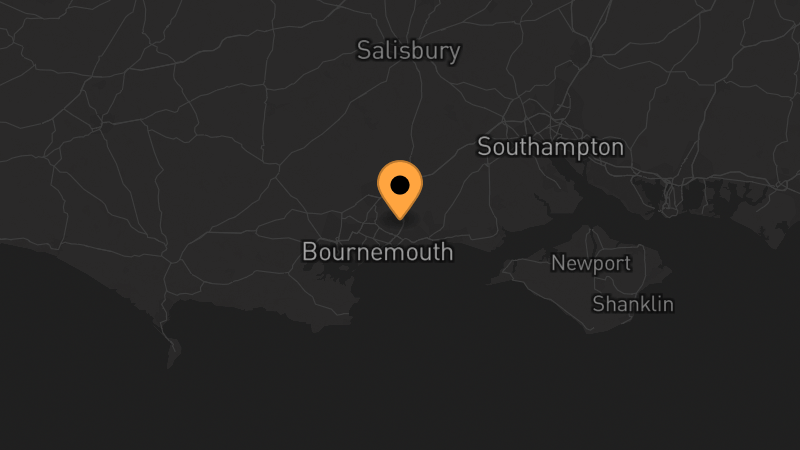 Map location of Camouflage Airsoft: Bournemouth