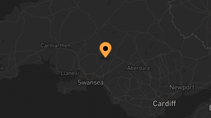 Map location of Swansea Valley Airsoft